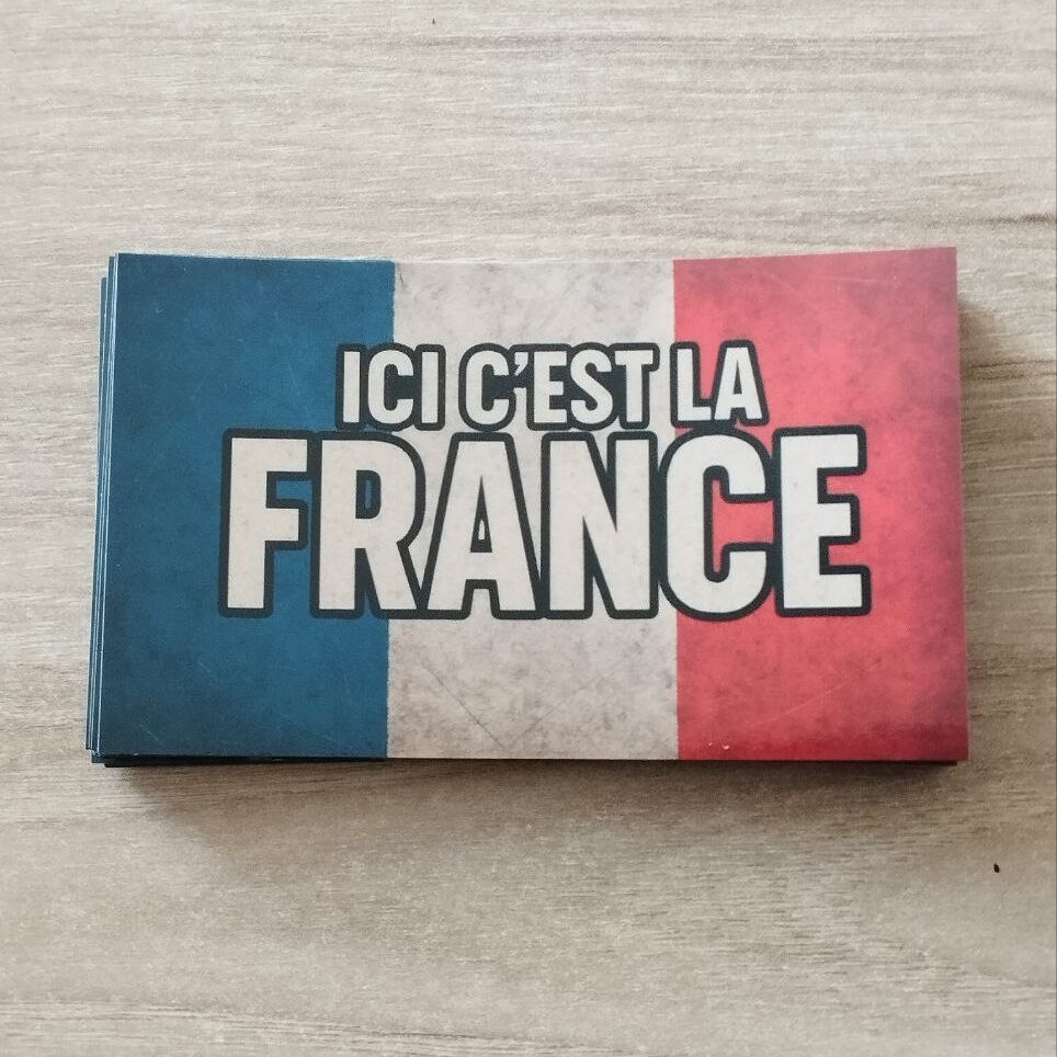 T-shirt « Ici C'est La France » - Coupe Classique Unisexe - Cadeau Patriotique, Léger Et Confortable